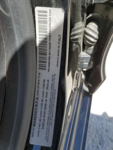 2017 MASERATI GHIBLI S ZAM57RSL9H1195420