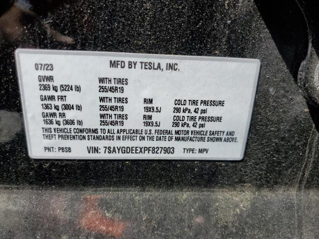 2023 TESLA MODEL Y - 7SAYGDEEXPF827903