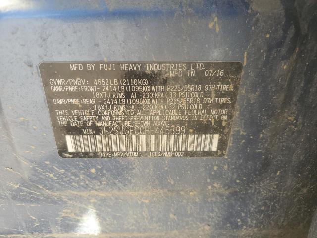 2017 SUBARU FORESTER 2 JF2SJGEC0HH445399