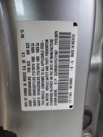 2015 HONDA CR-V LX - 3CZRM3H31FG711667