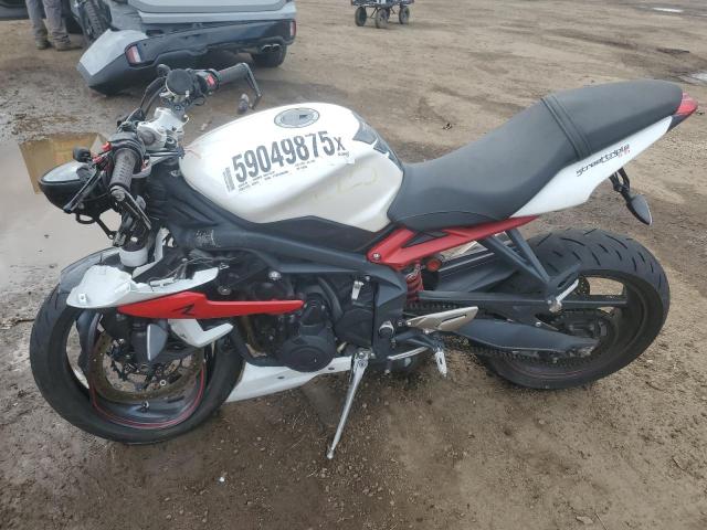 TRIUMPH MOTORCYCLE STREET TRI 2014 two tone racer gas SMTL03NE5ET650355 photo #4
