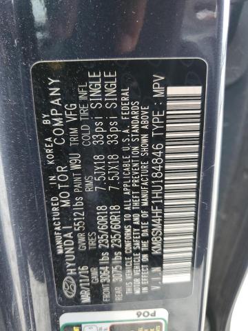 2017 HYUNDAI SANTA FE S - KM8SM4HF1HU184846