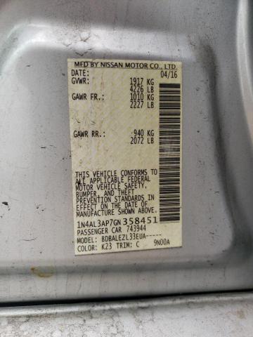 2016 NISSAN ALTIMA 2.5 - 1N4AL3AP7GN358451