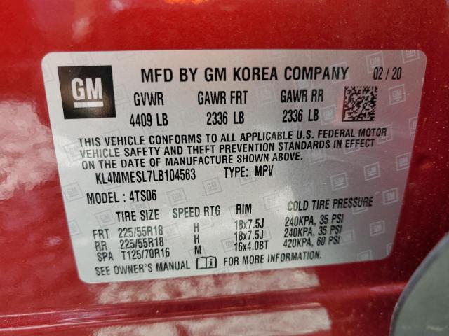 2020 BUICK ENCORE GX - KL4MMESL7LB104563