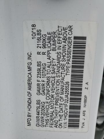 2018 HONDA ACCORD SPO 1HGCV1F32JA255526