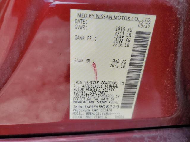 2015 NISSAN ALTIMA 2.5 - 1N4AL3AP9FN908229
