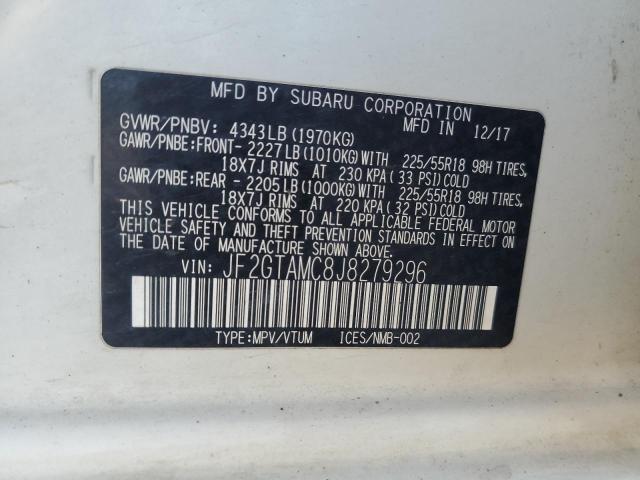 2018 SUBARU CROSSTREK - JF2GTAMC8J8279296