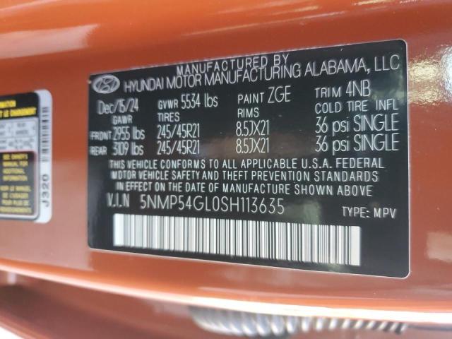 2025 HYUNDAI SANTA FE C 5NMP54GL0SH113635