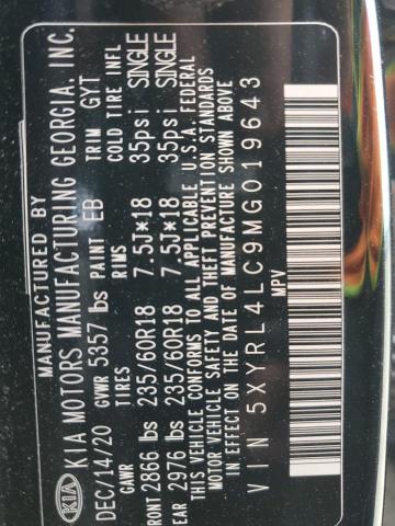 2021 KIA SORENTO S - 5XYRL4LC9MG019643