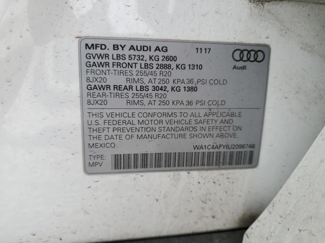 2018 AUDI SQ5 PRESTI WA1C4AFY6J2098746