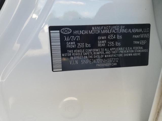 2022 HYUNDAI SONATA SEL - 5NPEJ4J21NH137212