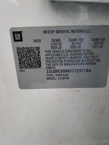 2018 CHEVROLET CRUZE LT - 1G1BE5SM2J7237744