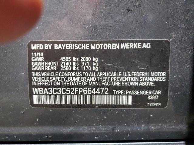 2015 BMW 320 I XDRI - WBA3C3C52FP664472