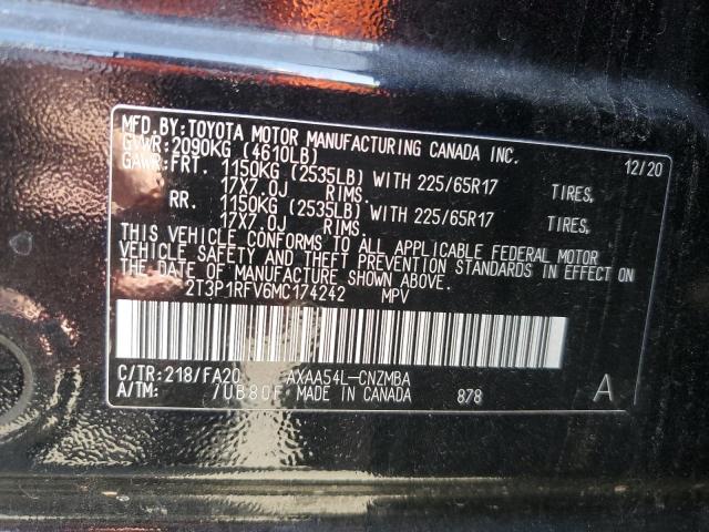 2021 TOYOTA RAV4 XLE - 2T3P1RFV6MC174242