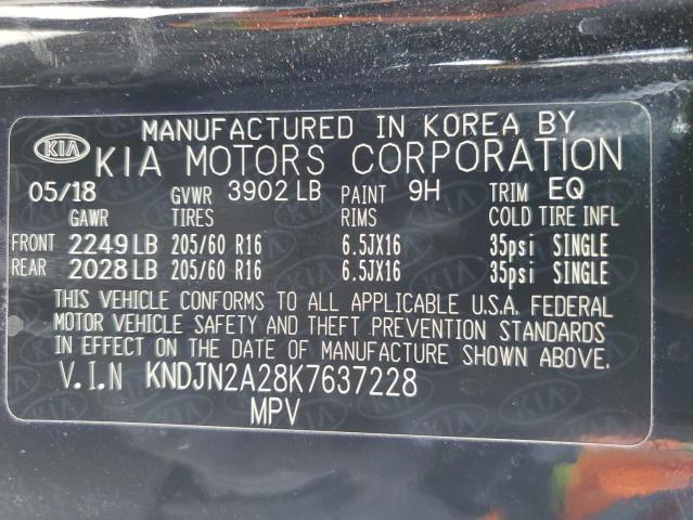 2019 KIA SOUL - KNDJN2A28K7637228