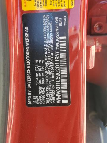 2016 MINI COOPER WMWXU1C59G2D11957