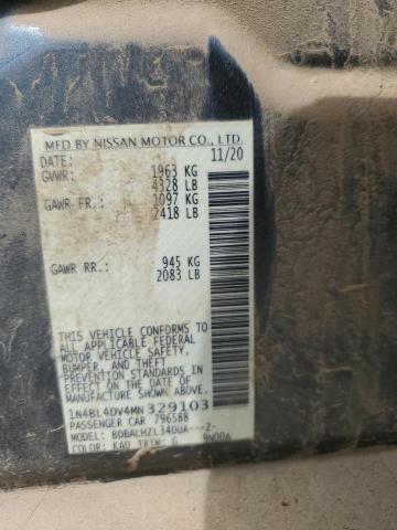 2021 NISSAN ALTIMA SV 1N4BL4DV4MN329103
