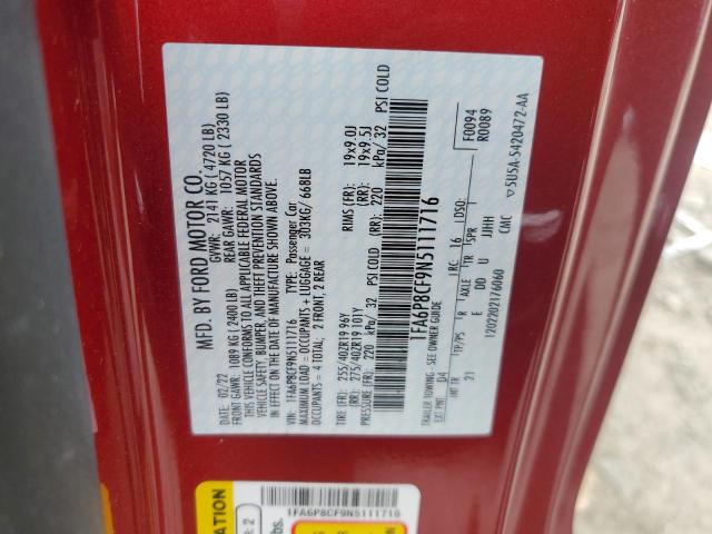 2022 FORD MUSTANG GT - 1FA6P8CF9N5111716