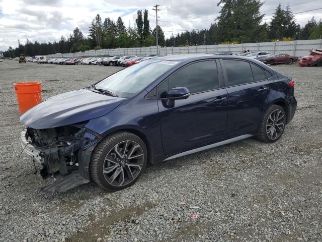 TOYOTA COROLLA SE 2020 blue  gas 5YFS4RCE7LP030020 photo #1