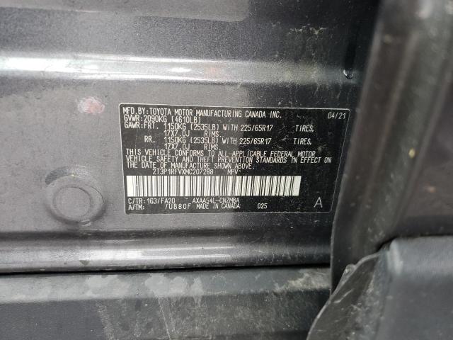 2021 TOYOTA RAV4 XLE 2T3P1RFVXMC207288