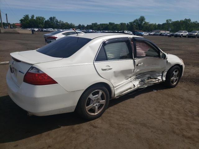 HONDA ACCORD HYB 2007 white sedan 4d hybrid engine JHMCN364X7C000461 photo #4