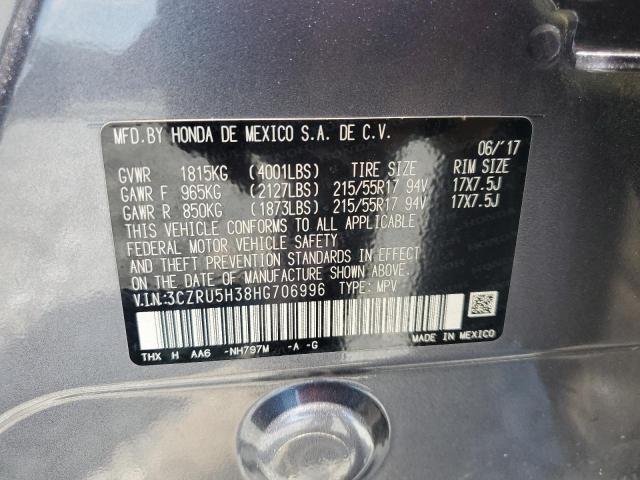 2017 HONDA HR-V LX 3CZRU5H38HG706996