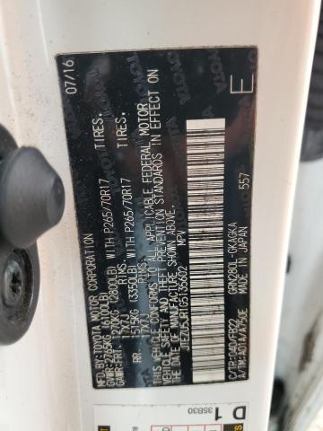 2016 TOYOTA 4RUNNER SR - JTEZU5JR1G5135602