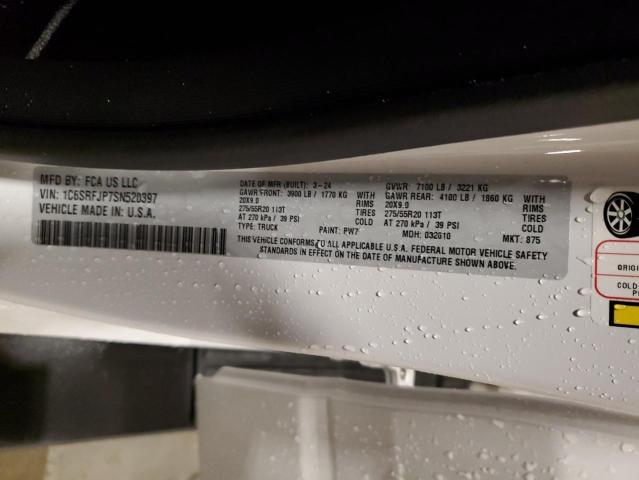 2025 RAM 1500 LARAM 1C6SRFJP7SN520397