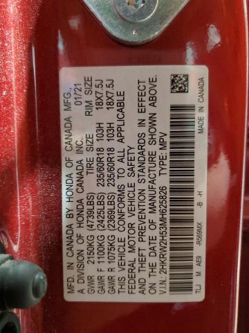 2021 HONDA CR-V EX 2HKRW2H53MH625826