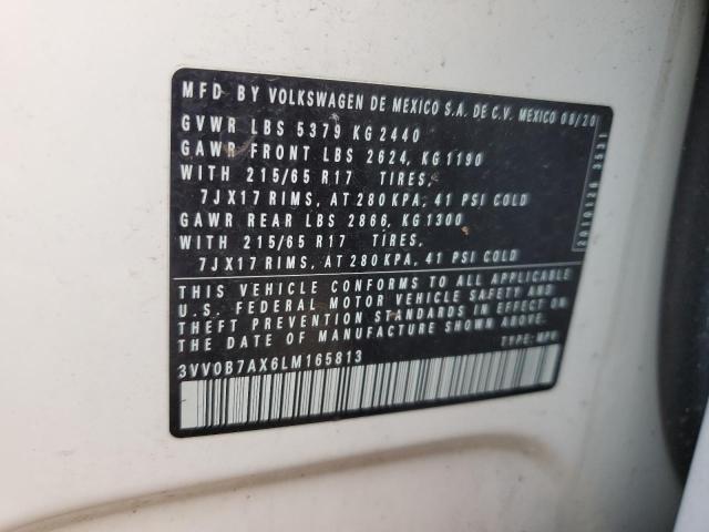 2020 VOLKSWAGEN TIGUAN S 3VV0B7AX6LM165813