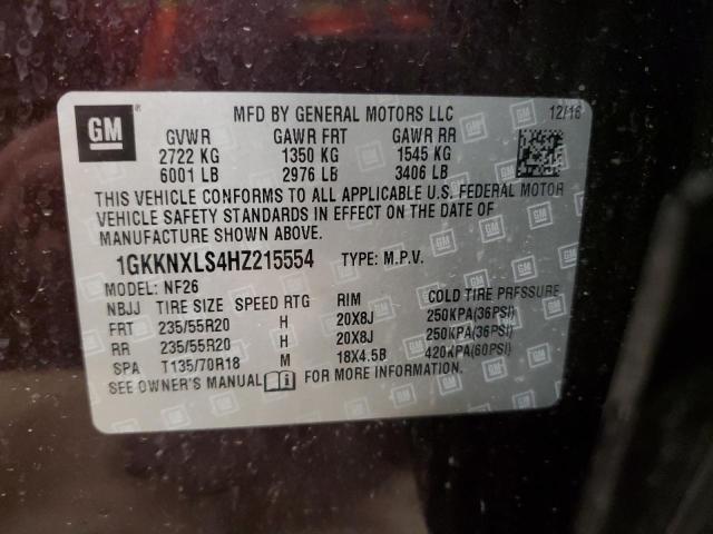 2017 GMC ACADIA DEN 1GKKNXLS4HZ215554