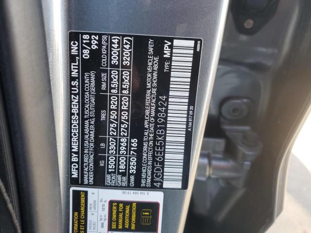 2019 MERCEDES-BENZ GLS 450 4M - 4JGDF6EE5KB198424