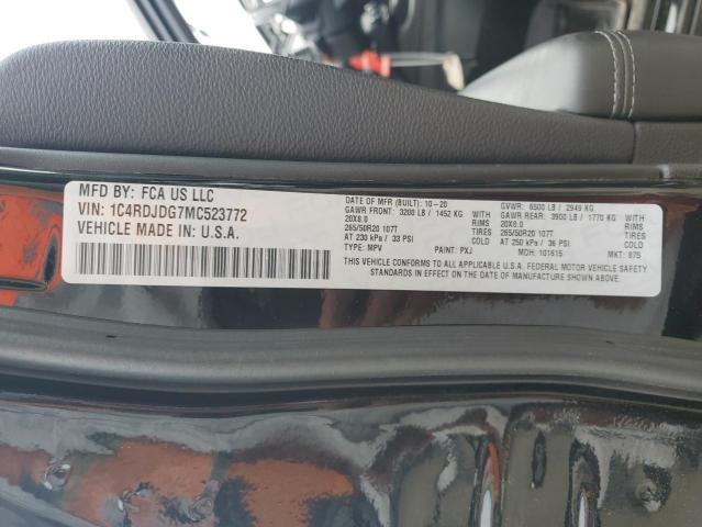 2021 DODGE DURANGO GT 1C4RDJDG7MC523772