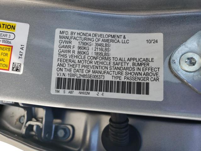 2025 HONDA CIVIC SPOR - 19XFL2H85SE005373