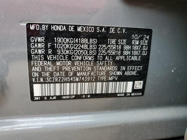 2025 HONDA HR-V SPORT - 3CZRZ2H54SM743912