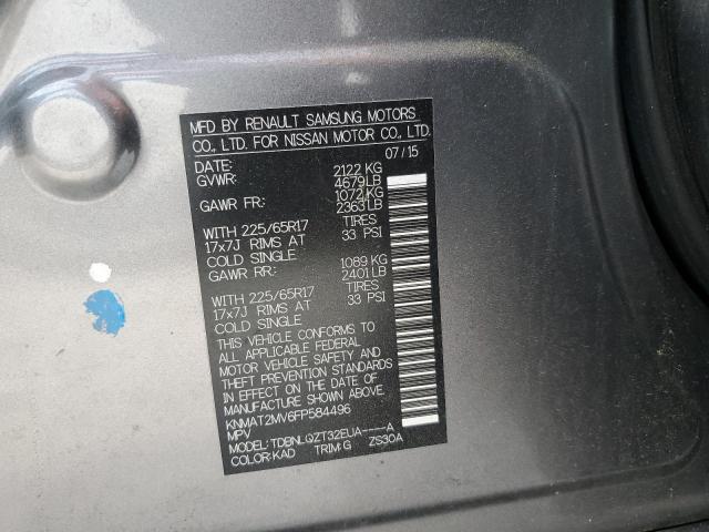 2015 NISSAN ROGUE S - KNMAT2MV6FP584496