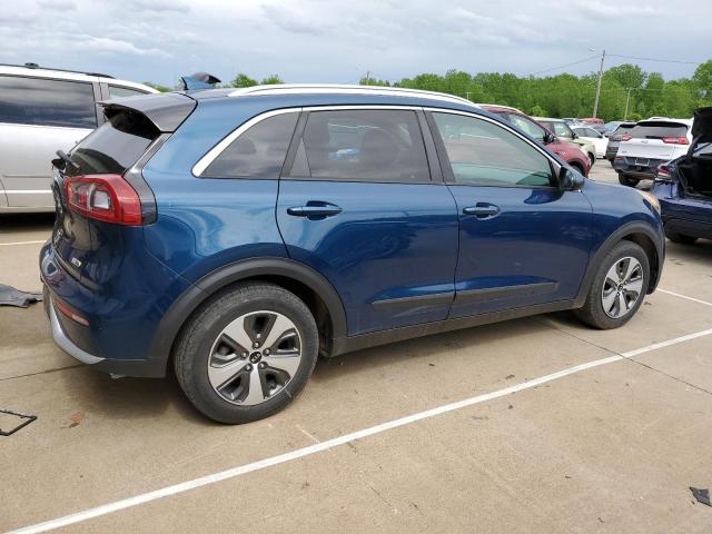 Vin: kndcb3lc1j5125172, lot: 54979135, kia niro fe 20183