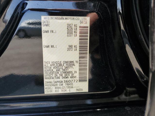 2016 NISSAN ALTIMA 2.5 #3304727916