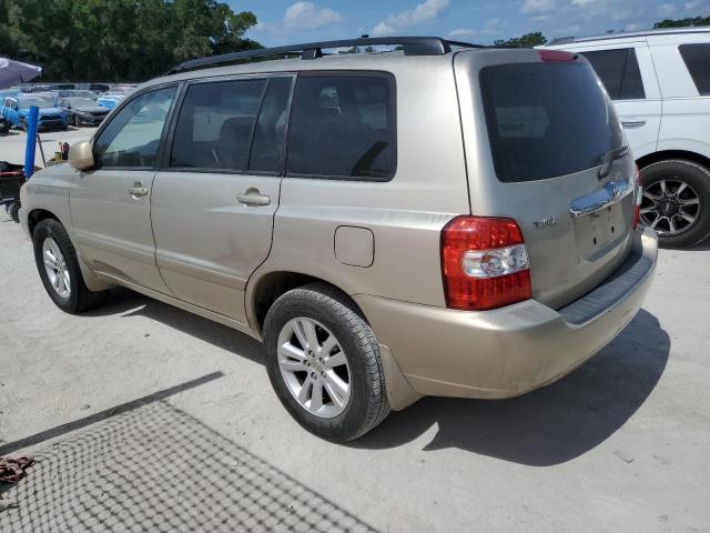 TOYOTA HIGHLANDER 2006 gold 4dr spor hybrid engine JTEDW21A260004834 photo #3