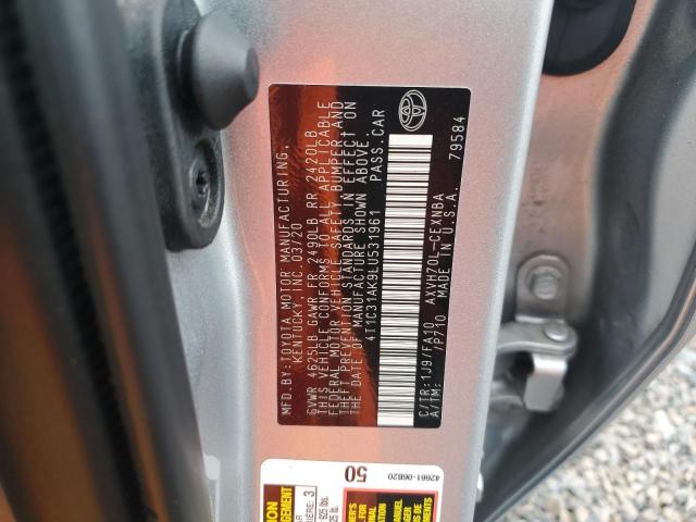 2020 TOYOTA CAMRY LE - 4T1C31AK9LU531961