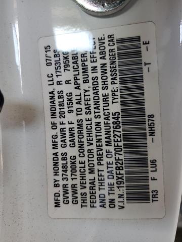 2015 HONDA CIVIC SE 19XFB2F70FE276845