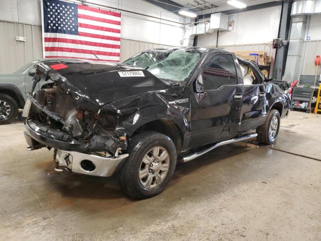 FORD F150 SUPER 2009 black crew pic flexible fuel 1FTPW14VX9FA57292 photo #1