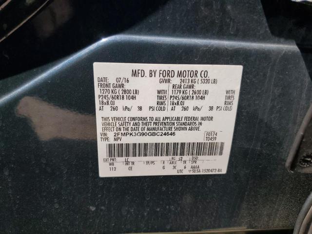 2016 FORD EDGE SE - 2FMPK3G90GBC24646