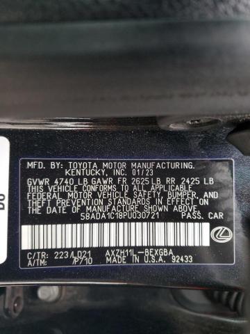 2023 LEXUS ES 300H BA 58ADA1C18PU030721