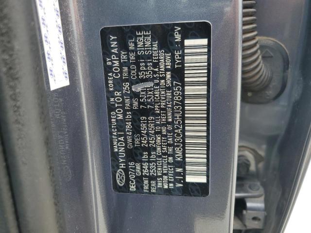 2017 HYUNDAI TUCSON LIM - KM8J3CA25HU378957