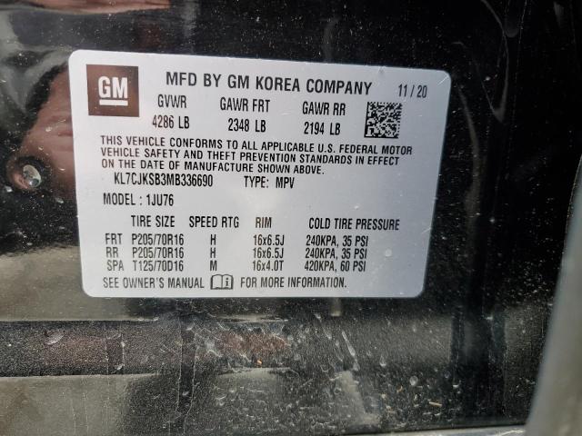 2021 CHEVROLET TRAX LS KL7CJKSB3MB336690