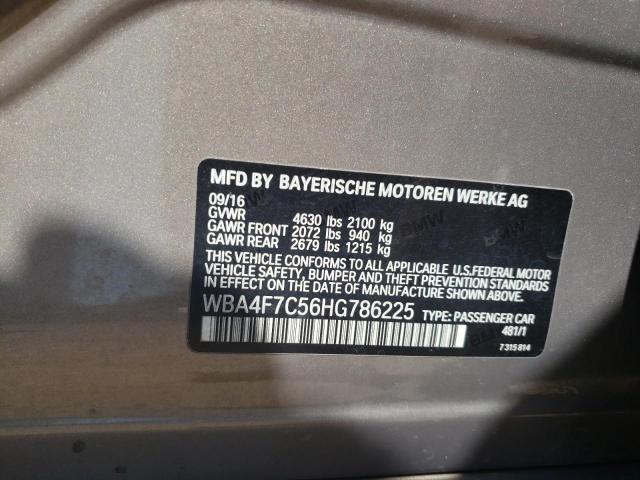 2017 BMW 430I GRAN - WBA4F7C56HG786225