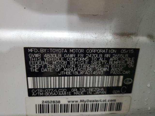 2015 LEXUS GS 350 JTHBE1BLXFA014593