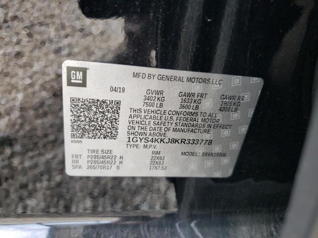 2019 CADILLAC ESCALADE E - 1GYS4KKJ8KR333778