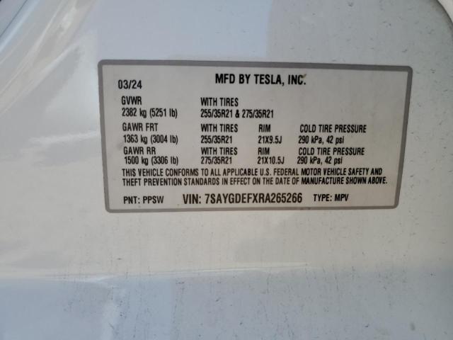 2024 TESLA MODEL Y - 7SAYGDEFXRA265266